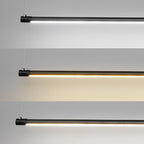 Linear Pendant Light Fixture Minimalist LED Black Ceiling Light