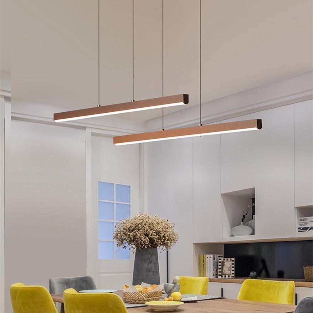 Linear Pendant Light Fixtures Modern Country Style Light