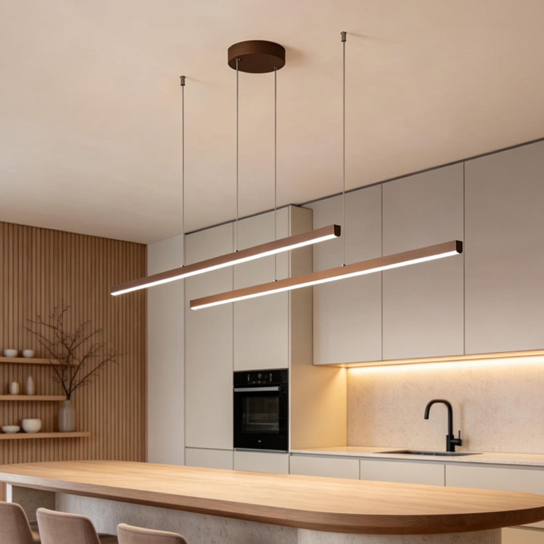 Linear Pendant Light Fixtures Modern Country Style Light