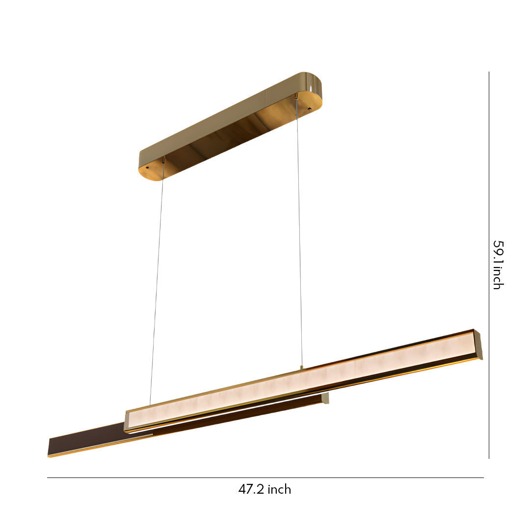 Linear Suspension Light Fixtures Modern Minimalist Eye-Care Lamp