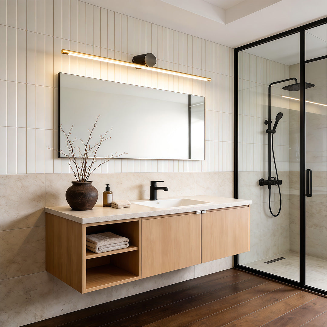 Linear Vanity Light Bar Dual-Color Bathroom Metal Light