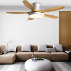 Living Room Ceiling Fan with Lights Modern Silent Inverter Lamp