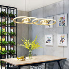 Gold Chandelier Lamp Nordic Style Aluminum Adjusted Ceiling Light