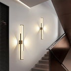 Wall Art LED Lights Minimalist Long Bar Iron Lamp