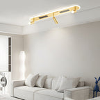 Long Aluminum 3 Step Dimming Modern Ceiling Lights Adjustable Spotlights