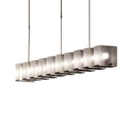 Long Creative Glass Personalized LED Post-Modern Dining Room Chandelier