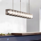 Long Creative Glass Personalized LED Post-Modern Dining Room Chandelier