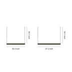 Long Pendant Light Fixture Nordic Minimalist Linear Ceiling Light