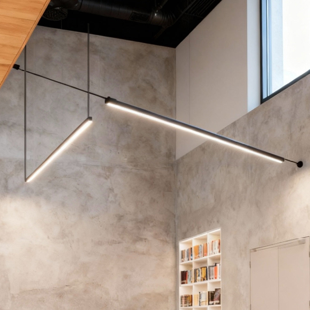 Long Pendant Light Fixture Nordic Minimalist Linear Ceiling Light