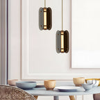 Long Round Glass Creative LED Simple Luxury Ins Nordic Small Pendant Lights