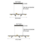 5/7 Spotlights White Long LED Linear Lights Nordic Three Step Dimming Pendant Light