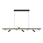 5/7 Spotlights White Long LED Linear Lights Nordic Three Step Dimming Pendant Light