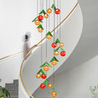 Creative Cherry LED Glass Dome Chandelier Nordic