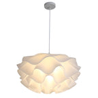 Lotus Flower Pendant Light Nordic LED White Ceiling Light