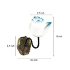 Lotus Flowers Resin Three Step Dimming Creative Modern Wall Lights Fixture