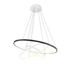 Adjustable Circles LED Dimmable with Remote Modern Chandeliers Ceiling Light