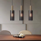 Cylinder Hanging Pendant Lights Metal Modern LED Ceiling Lights