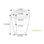 Luminous Flower Pots Modern Waterproof LED Colorful Light