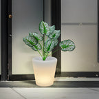 Luminous Flower Pots Modern Waterproof LED Colorful Light
