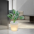 Luminous Flower Pots Modern Waterproof LED Colorful Light