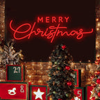 Luminous Merry Christmas Letters Acrylic Panel Personalized LED Sign