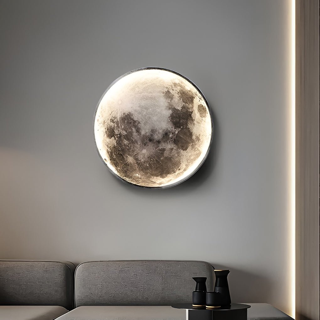 Full Moon Lamp Wall Modern Round LED Artistic Lamp
