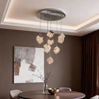 Chandelier with Crystals Rubik's Cube Luxury Ceiling Light