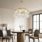 Contemporary Crystal Chandelier Minimalist Ceiling Light