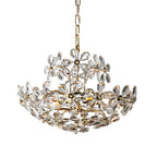 Crystal Flower Chandelier Flower Shaped Vintage Floral Ceiling Light