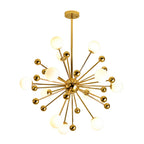 12 Light Sputnik Chandelier Nordic Style Gold Iron LED Ceiling Light