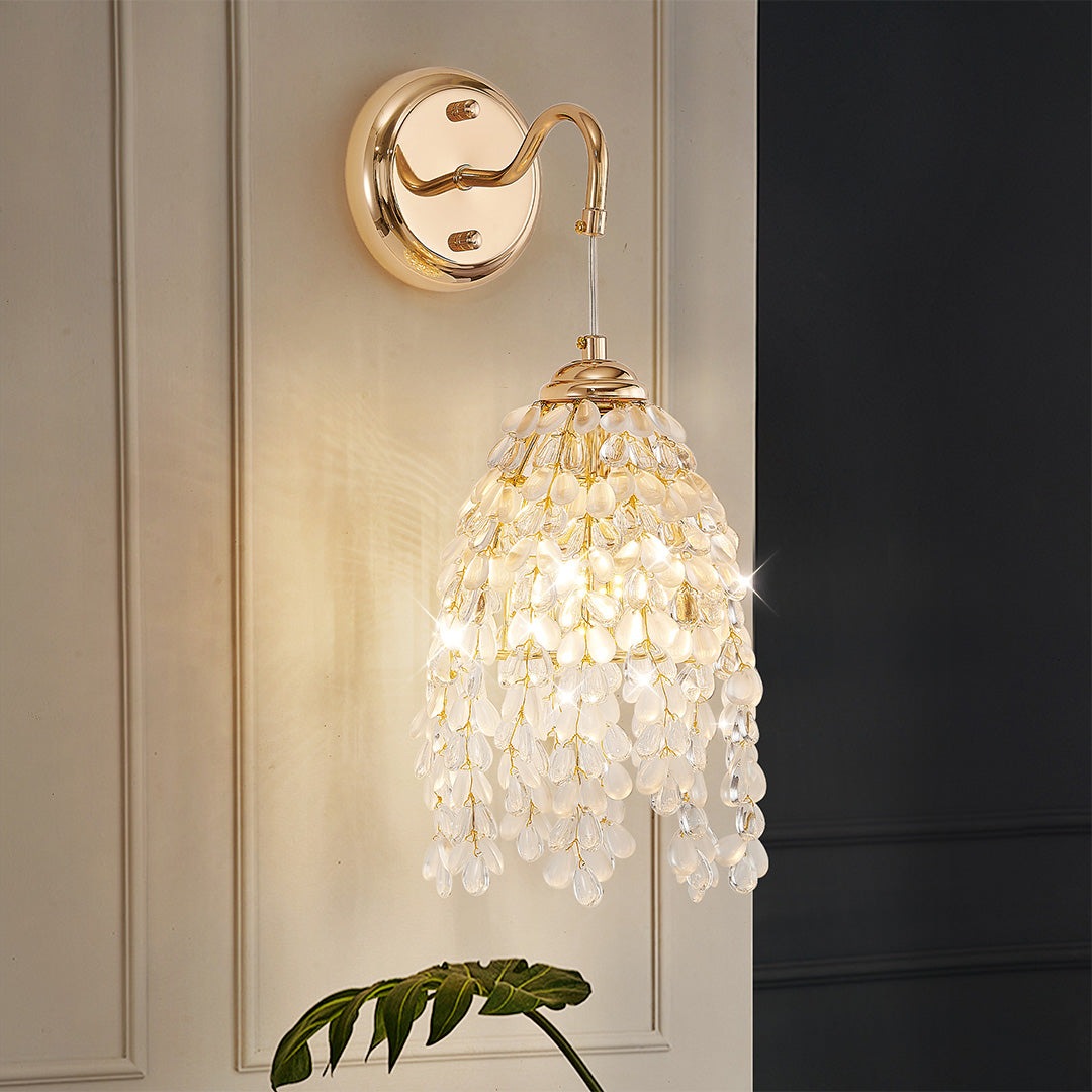 Minimalist Crystal LED Wall Sconce