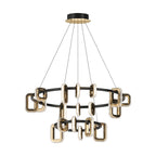 Modern Gold Chandeliers Personalized Acrylic Ceiling Light