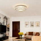 Modern Flush Mount Light Fixtures Luxury Crystal Light