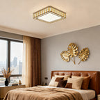 LED Flush Mounted Ceiling Lights Luxury Crystal Lamp