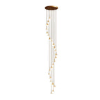 Staircase Chandelier Ideas Art Ceramic Flower Ceiling Light