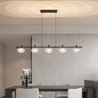 Linear Glass Chandelier Modern Minimalist