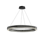 Black Round Chandeliers Italian Minimalist Glass Light