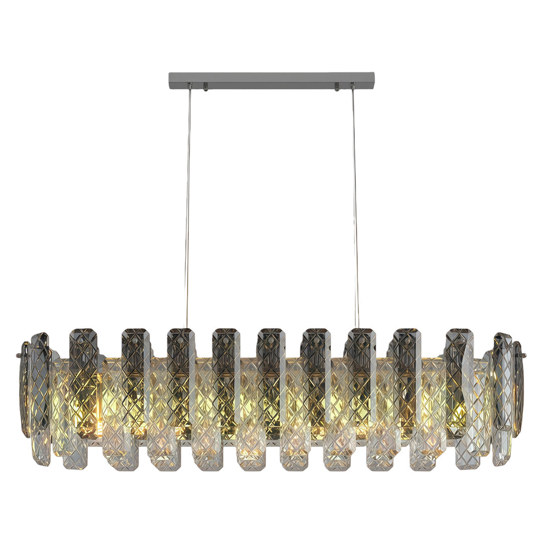 Contemporary Crystal Chandeliers Eye-Protecting Ceiling Light