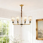 Luxury Chandelier Modern Minimalist Luxury Copper Glass Ceiling Light