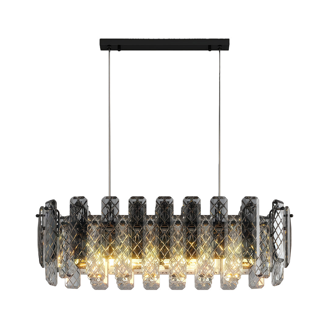 Contemporary Crystal Chandeliers Eye-Protecting Ceiling Light
