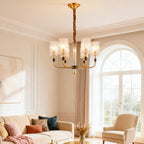 Luxury Chandelier Modern Minimalist Luxury Copper Glass Ceiling Light