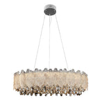 Country French Chandelier Gold Crystal Ceiling Light
