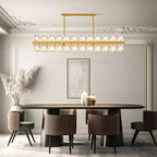 Luxury Crystal Chandeliers American Copper Ceiling Light