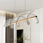 Spiral Pendant Lighting Modern Minimalist Linear Light