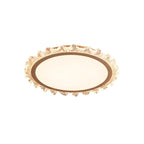 White Round LED Ceiling Light French Full Spectrum Ultra-Thin Flush Mount Light