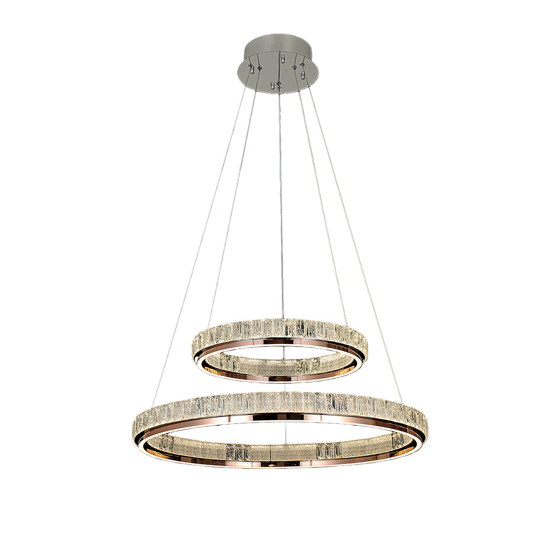 Luxury Modern Chandeliers Round Ring Crystal Ceiling Lights