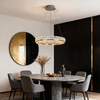 Luxury Modern Chandeliers Round Ring Crystal Ceiling Lights