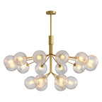 Luxury Modern Chandeliers Solid Copper Glass Ceiling Light