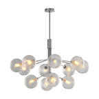 Luxury Modern Chandeliers Solid Copper Glass Ceiling Light