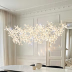 Rock Crystal Chandelier Italian Flower Island Light